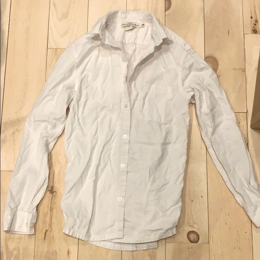 White H&M button down shirt, like new